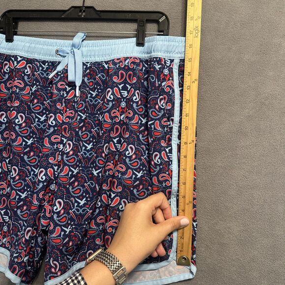 Burlebo Swim Trunks Mens 2XL Bandana Print 4 Way Stretch 6.5" Inseam Quick Dry - Picture 10 of 11
